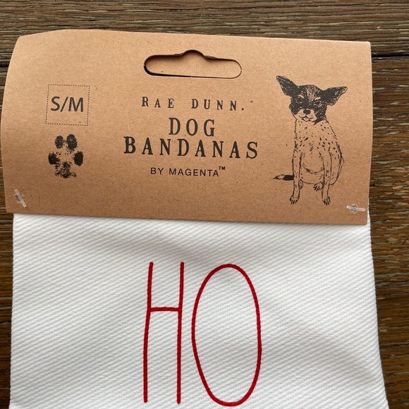 Rae Dunn Deck The Paws Dog Bowl & Ho Ho Ho Bandana S/M - Picture 3 of 6